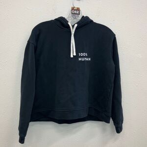 Everlane “I am human” black hoodie small petite #745